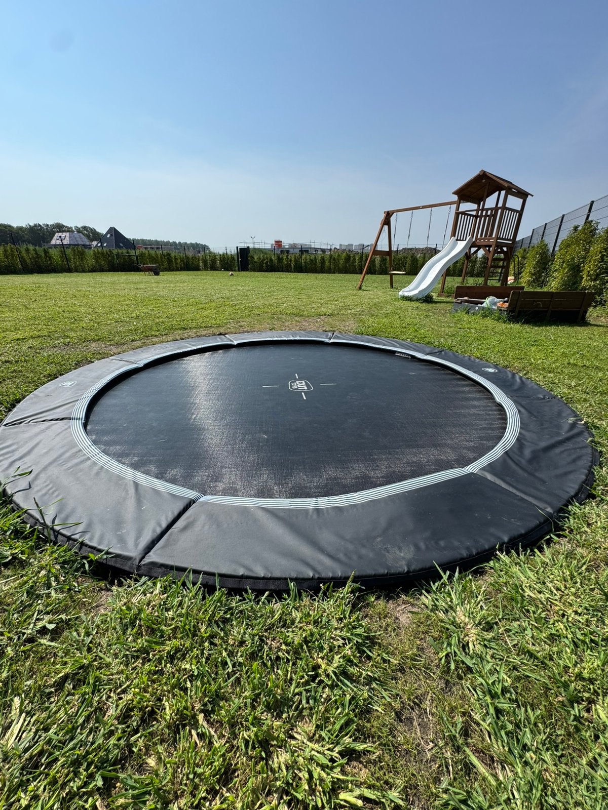 EXIT Trampoline InTerra - Groundlevel - ø 305 cm - Zwart, Ophalen, Zo goed als nieuw