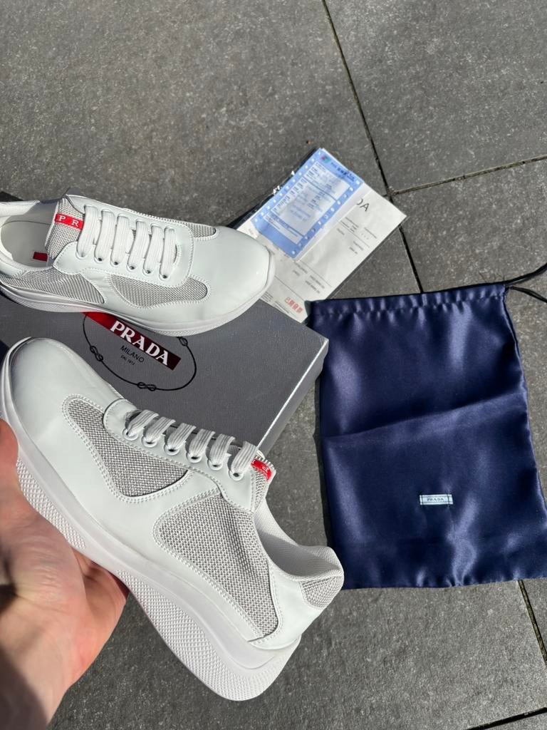 Prada America Cup Sneakers Wit, Kleding | Heren, Schoenen, Wit, Nieuw, Ophalen of Verzenden, Sneakers of Gympen