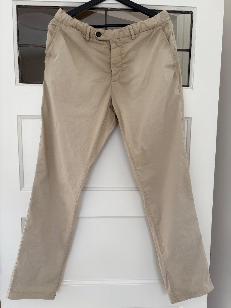Suitsupply Porto Novo chino – maat 50 – goed als nieuw, Maat 48/50 (M), Beige, Ophalen of Verzenden, Zo goed als nieuw