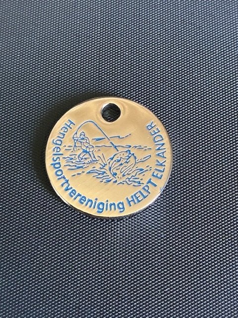 winkelwagenmuntje Hengelsportvereniging Helpt Elkander, Verzamelen, Winkelwagenmuntjes, Ophalen of Verzenden