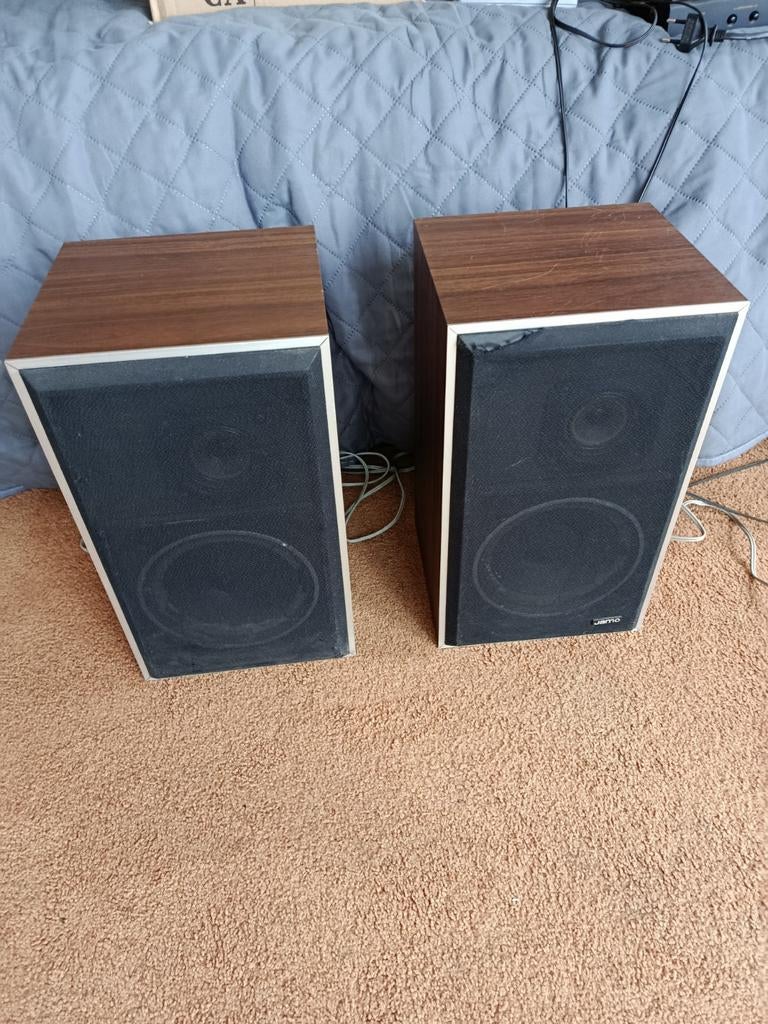 Jamo 5084T luidsprekers vintage, Audio, Tv en Foto, Luidsprekers, Ophalen of Verzenden, Front, Rear of Stereo speakers, Jamo
