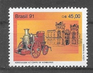 Brazilië 1991 Brandweer, Verzenden, Postfris, Zuid-Amerika