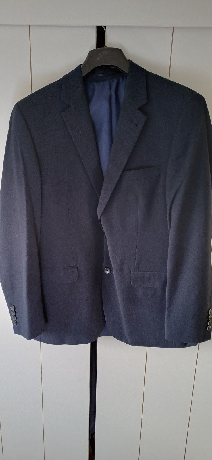 Kostuum / pak / trouw kleding blauw colbert, broek Canda C&A, Maat 52/54 (L), Blauw, Ophalen of Verzenden, Zo goed als nieuw