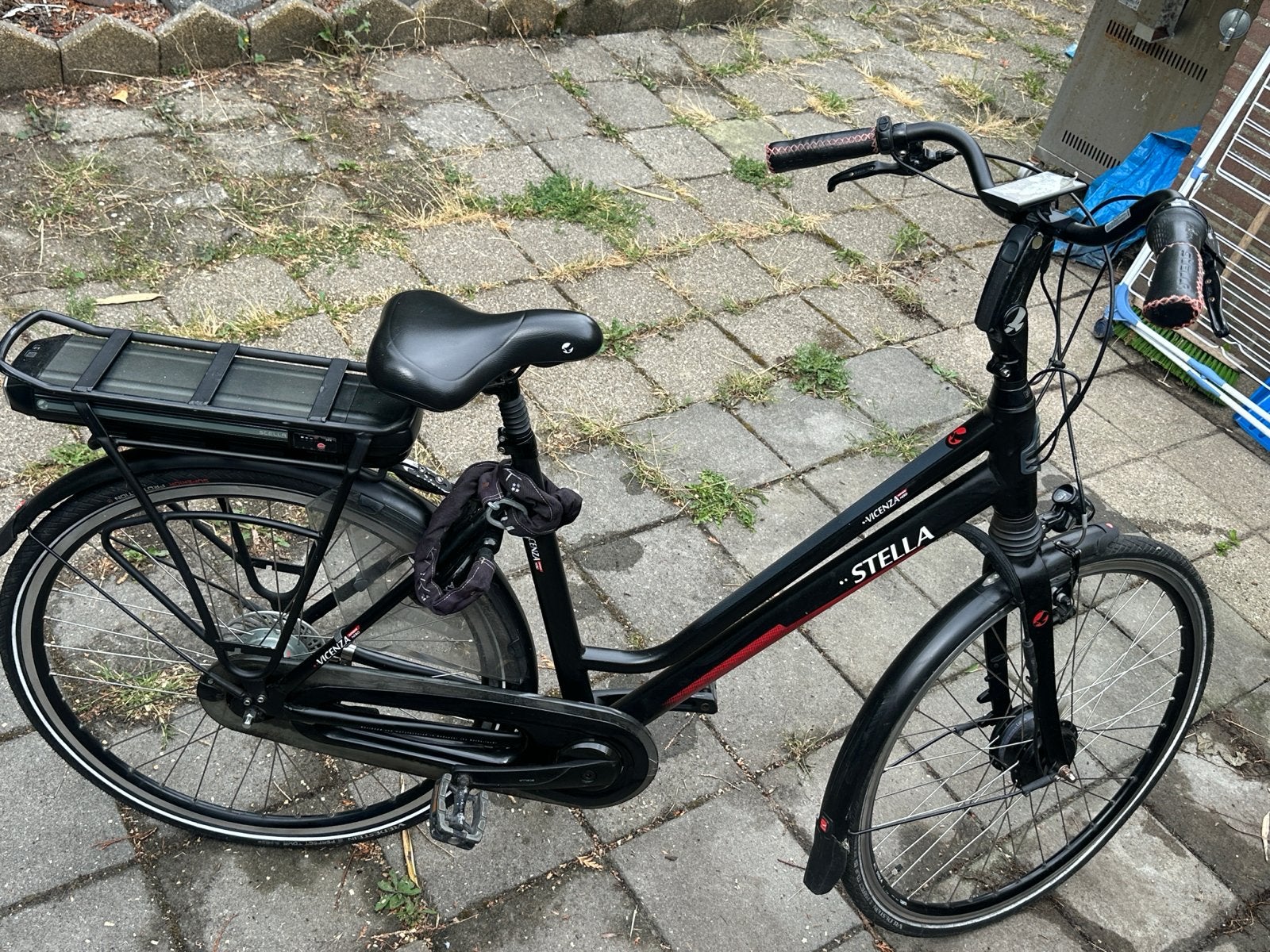 Stella Vicenza Nero E-bike - Zwart, Gebruikt, Gebruikt, 51 tot 55 cm, 30 tot 50 km per accu, Ophalen