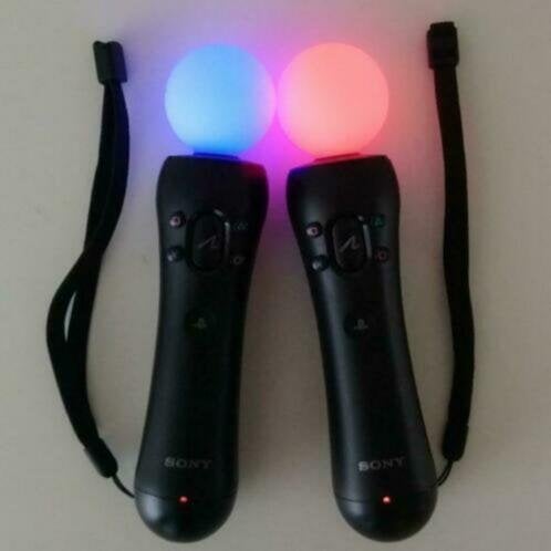 2x PS4 Move Controllers als Nieuw! Accu's ook! PS VR / PS5, Overige controllers, PlayStation 4, Ophalen of Verzenden, Zo goed als nieuw
