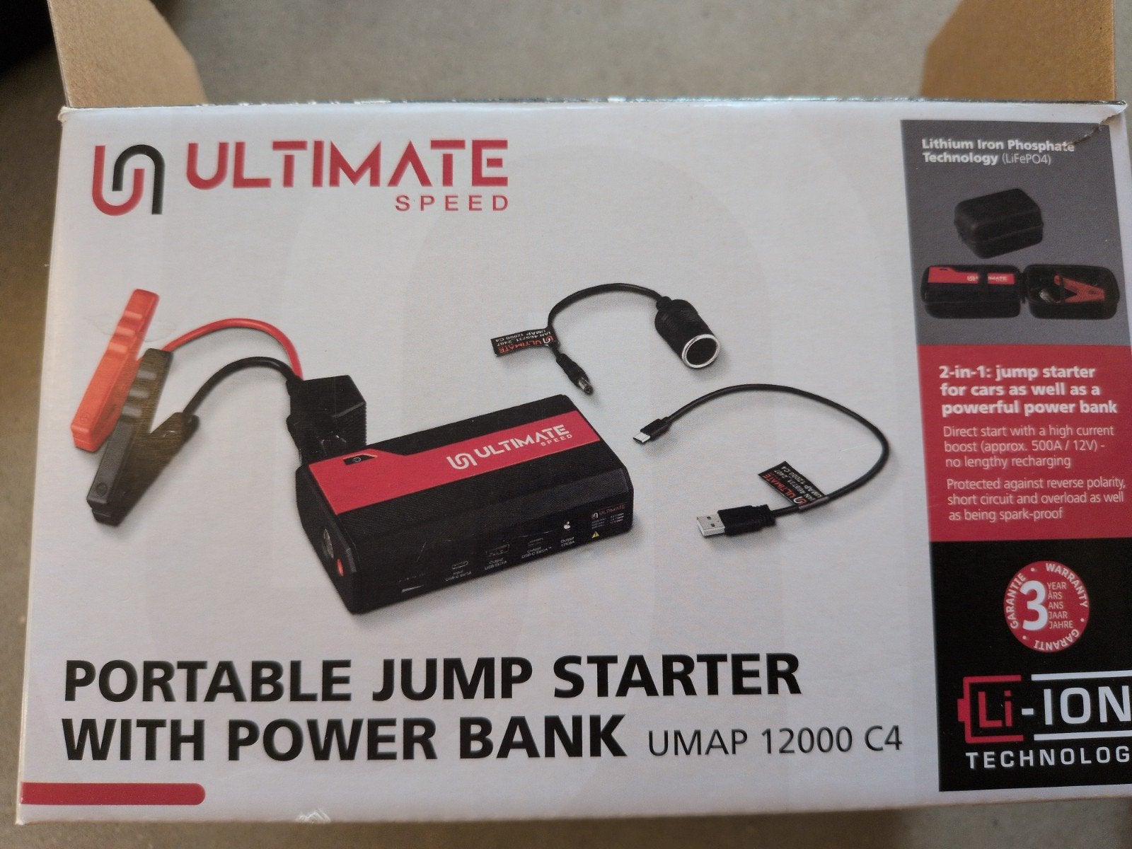 Mobiele Auto Starthulp en Powerbank, Auto diversen, Jumpstarters, Ophalen of Verzenden, Nieuw
