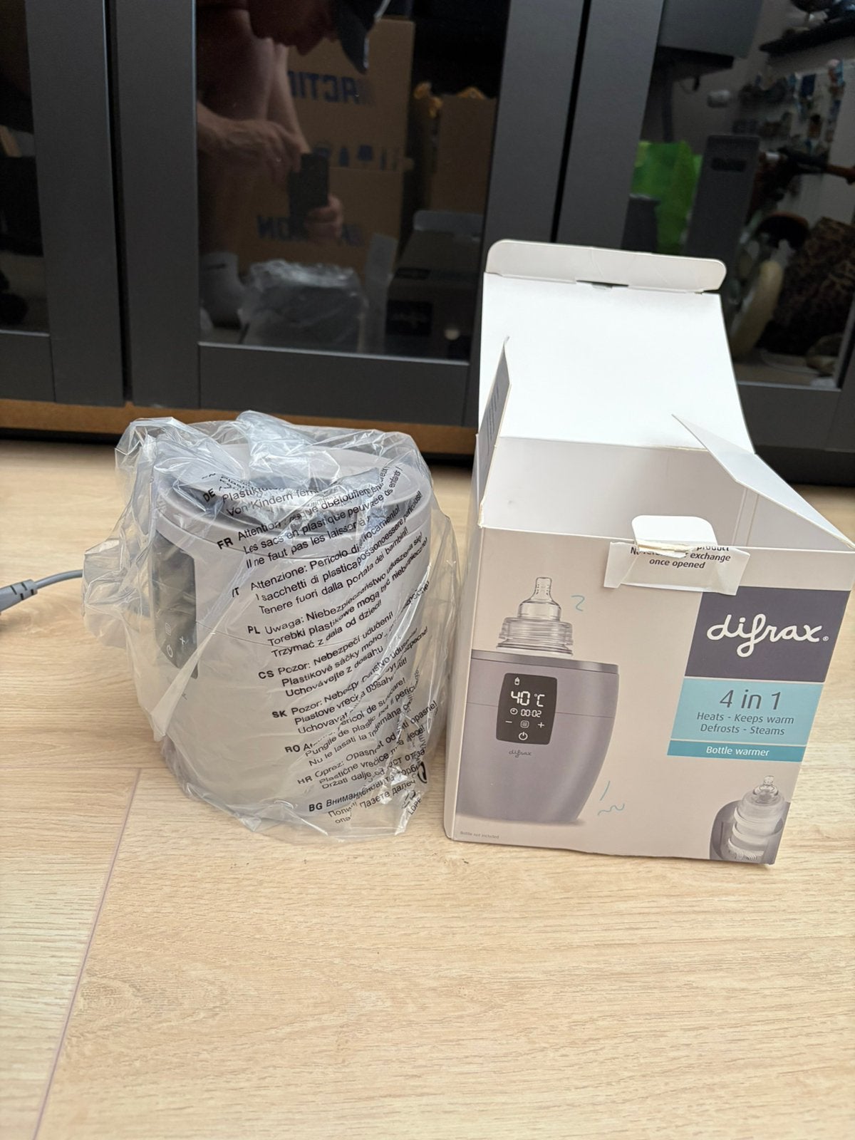 Te koop: Difrax 4 in 1 flessenwarmer, Ophalen, Nieuw, Flessen- of potjesverwarmer, Difrax