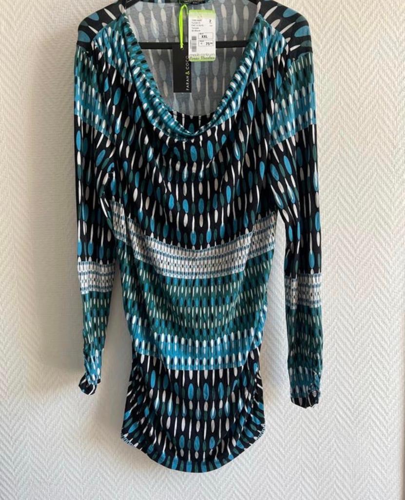 Farah & Co maat 44, Kleding | Dames, Blauw, Maat 46/48 (XL) of groter, Nieuw, Ophalen of Verzenden
