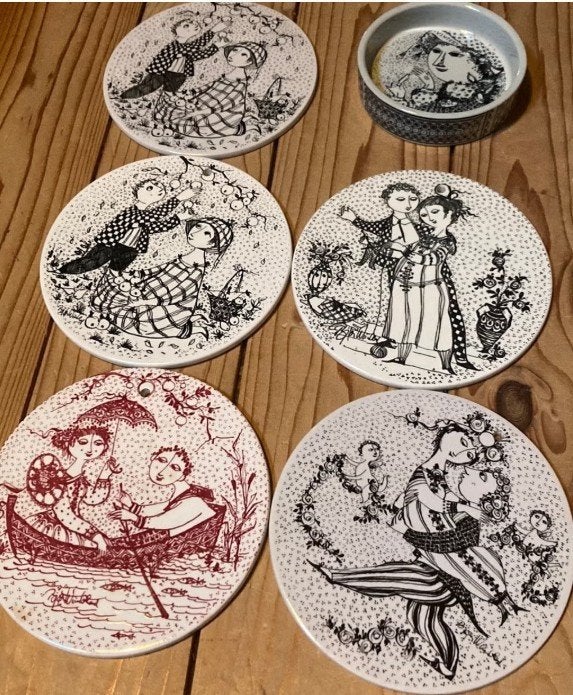 Borden Schaaltje Bjorn Wiinblad Rosenthal Studio Linie PRSTK, Ophalen