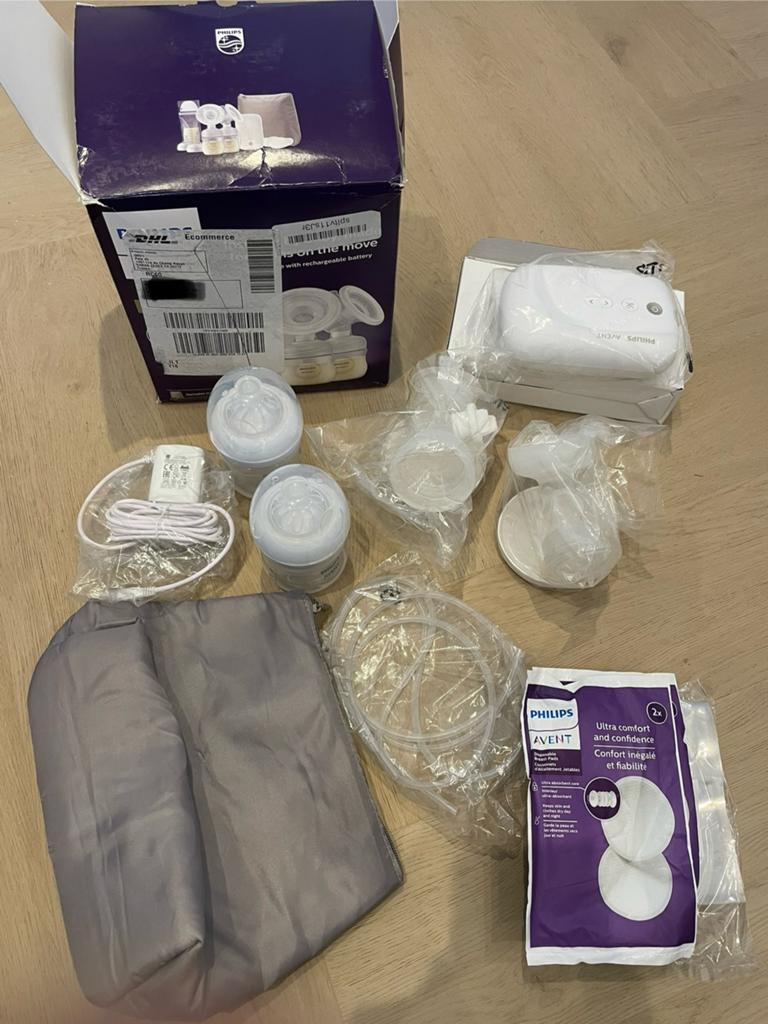 Philips Avent dubbele elektrische borstkolf, Ophalen of Verzenden, Zo goed als nieuw, Borstkolf