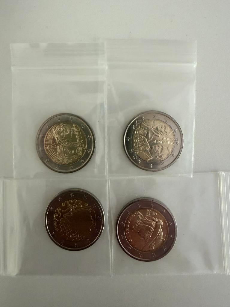 3 verschillende €2 herdenkingsmunten UNC, Postzegels en Munten, Munten | Europa | Euromunten, Setje, 2 euro, Luxemburg, Ophalen of Verzenden
