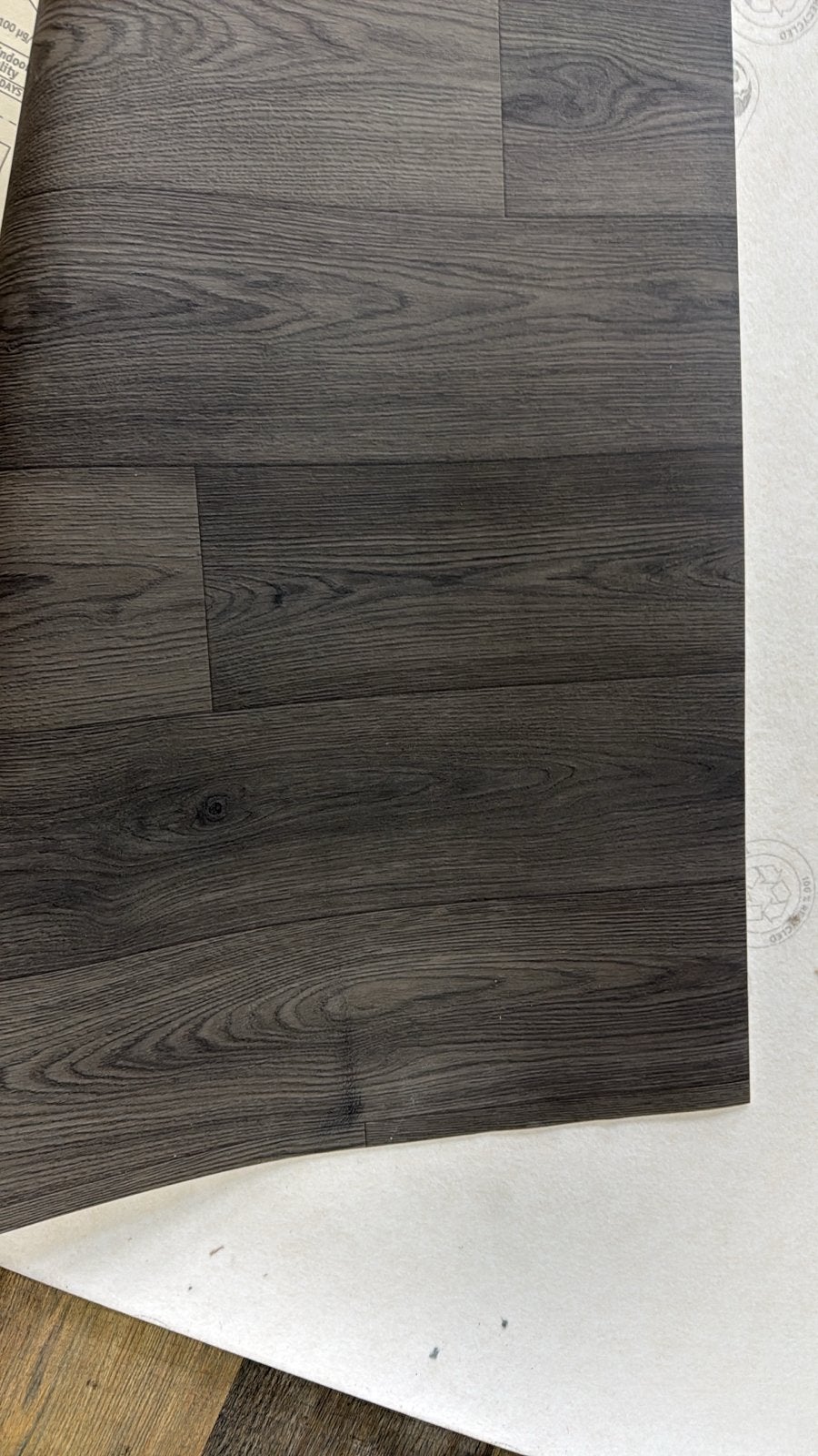 Opruiming: Nieuw coupon vinyl 4,30x3 Dryback - Novilon actie, Ophalen, Nieuw, Grijs, Vinyl