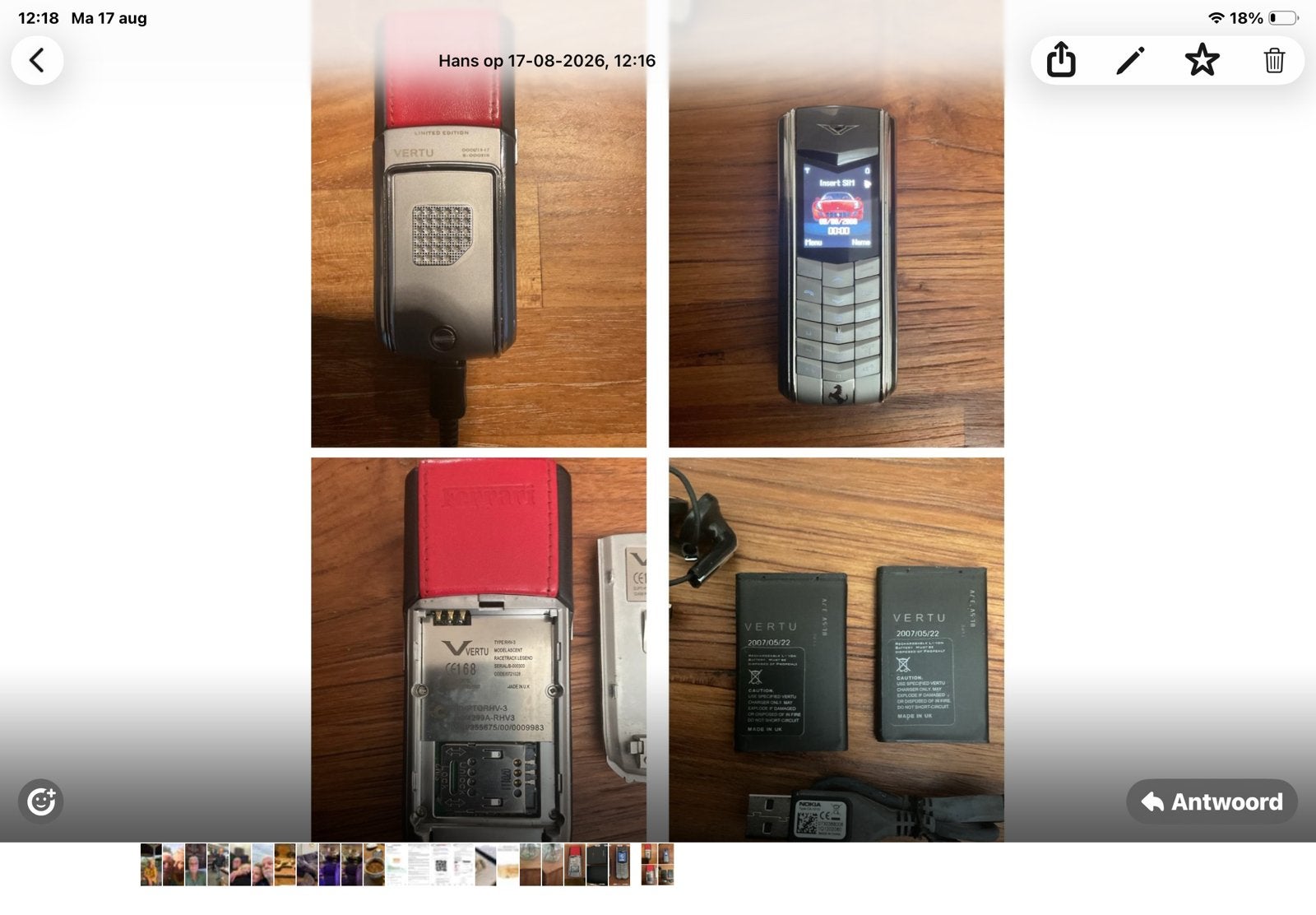 Vertu ascent ferrari circa 2007 ,2008 compleet, Ophalen, Zo goed als nieuw