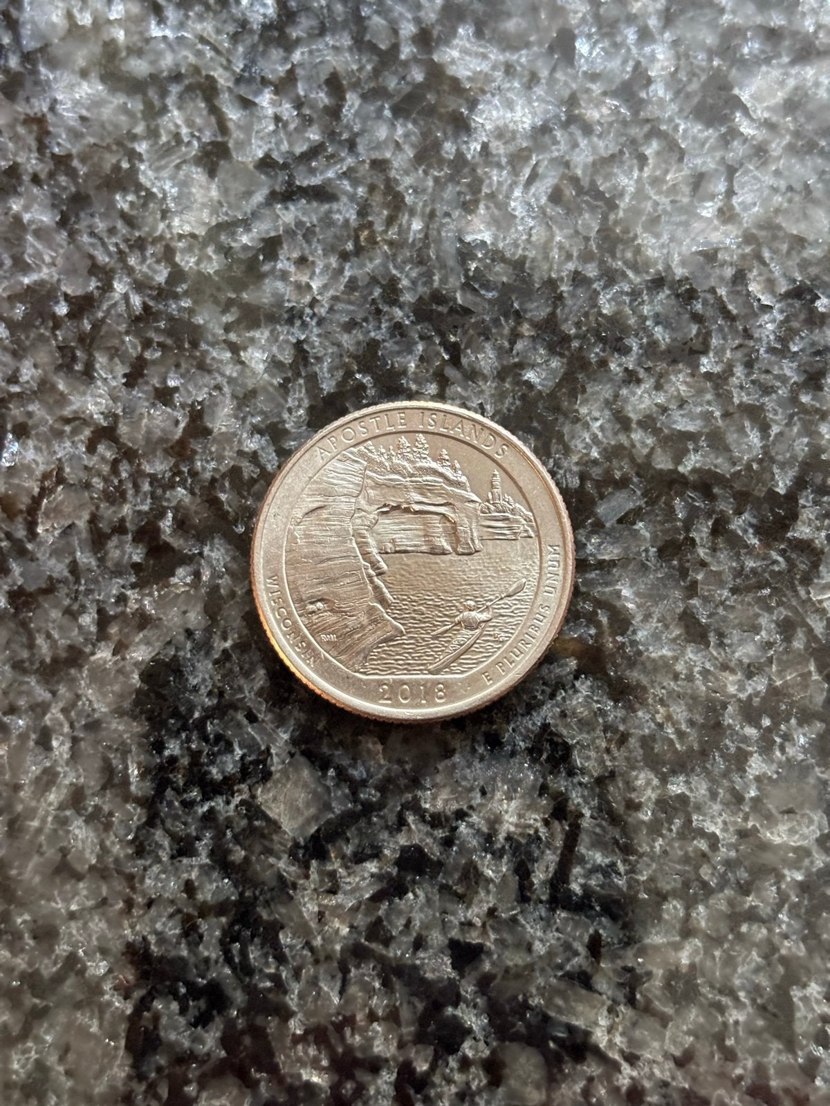 2018 P Apostle Islands National Lakeshore Quarter, Postzegels en Munten, Verzenden, Noord-Amerika, Losse munt
