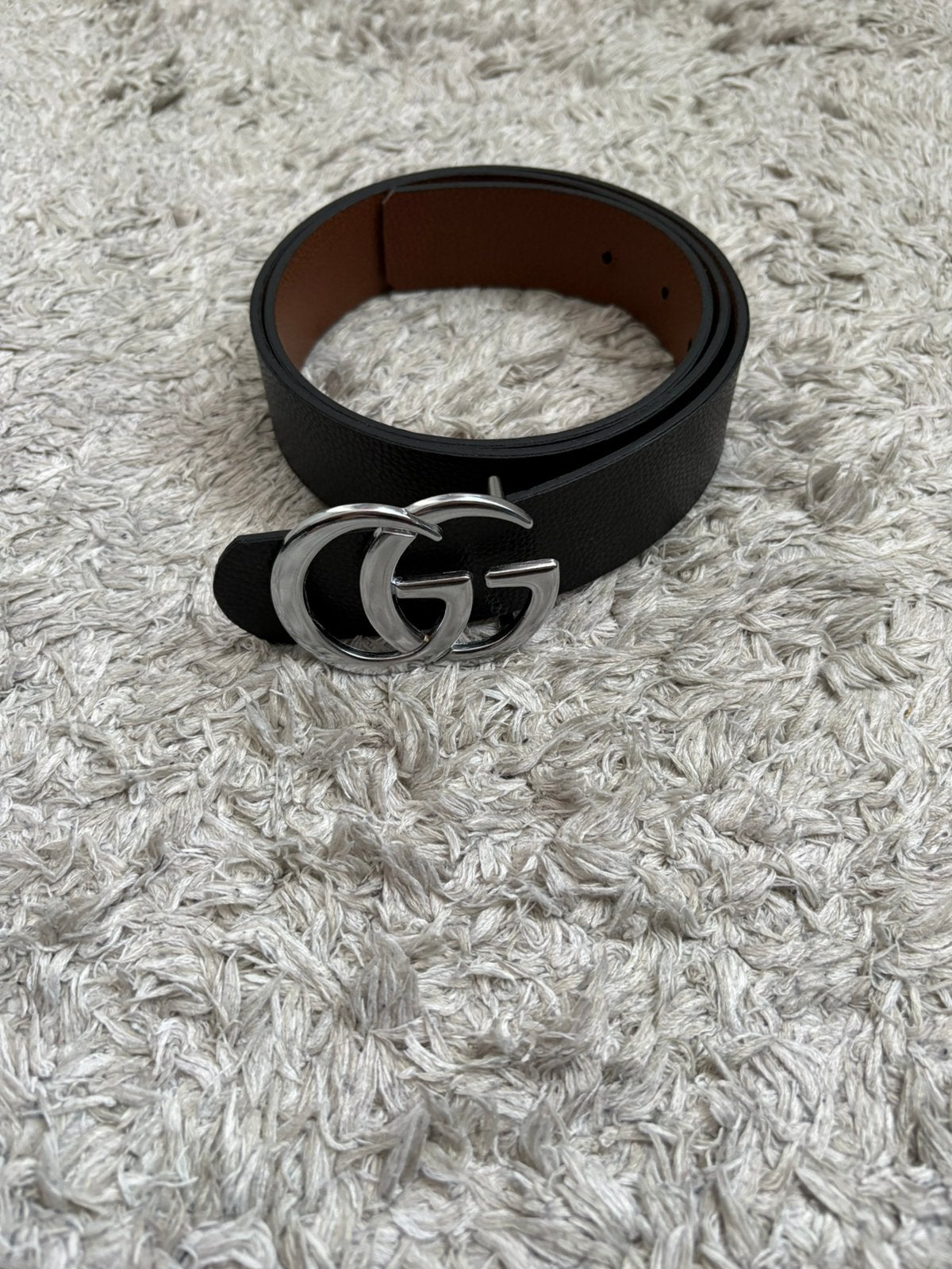 Gucci riem zilver, Kleding | Heren, Ophalen of Verzenden, Nieuw, Zwart, 105 tot 115 cm