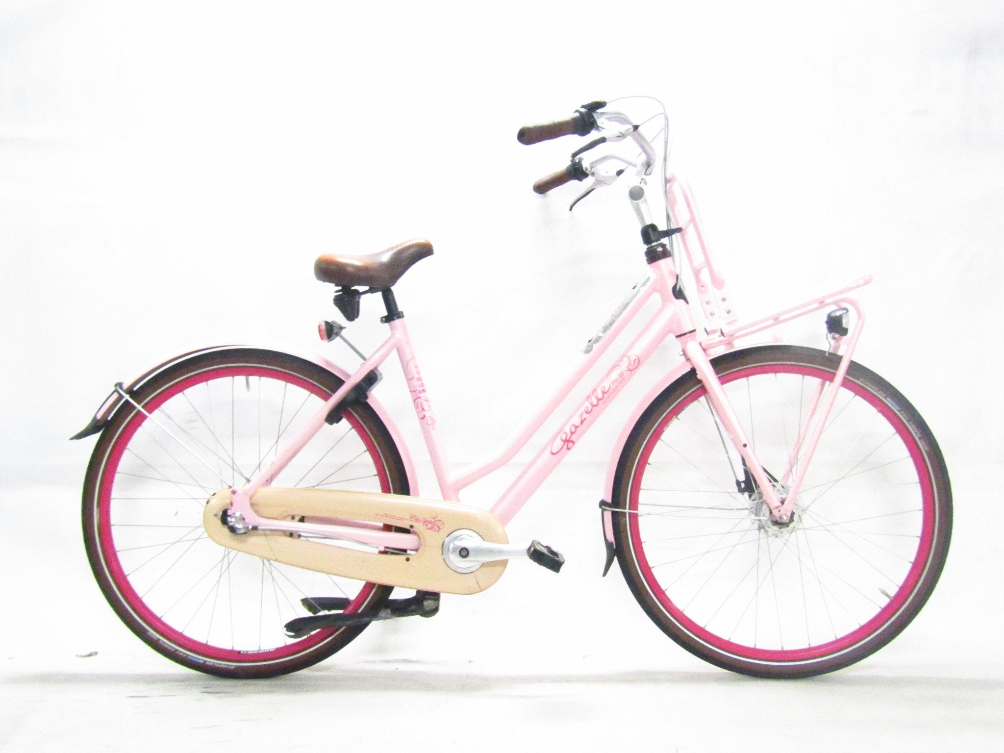 Gazelle Miss grace roze dames 54cm 28inch, 53 tot 56 cm, Gebruikt, Gazelle, Versnellingen