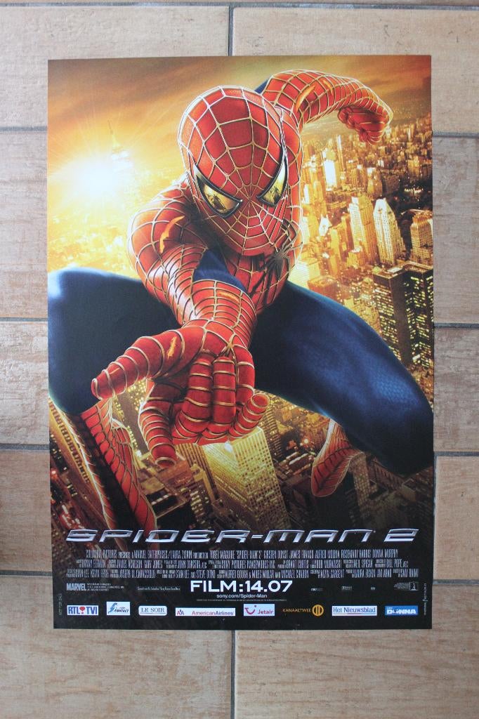 filmaffiche Spiderman 2 Marvel 2004 filmposter, Verzamelen, Posters, Rechthoekig Staand, Ophalen of Verzenden, Zo goed als nieuw
