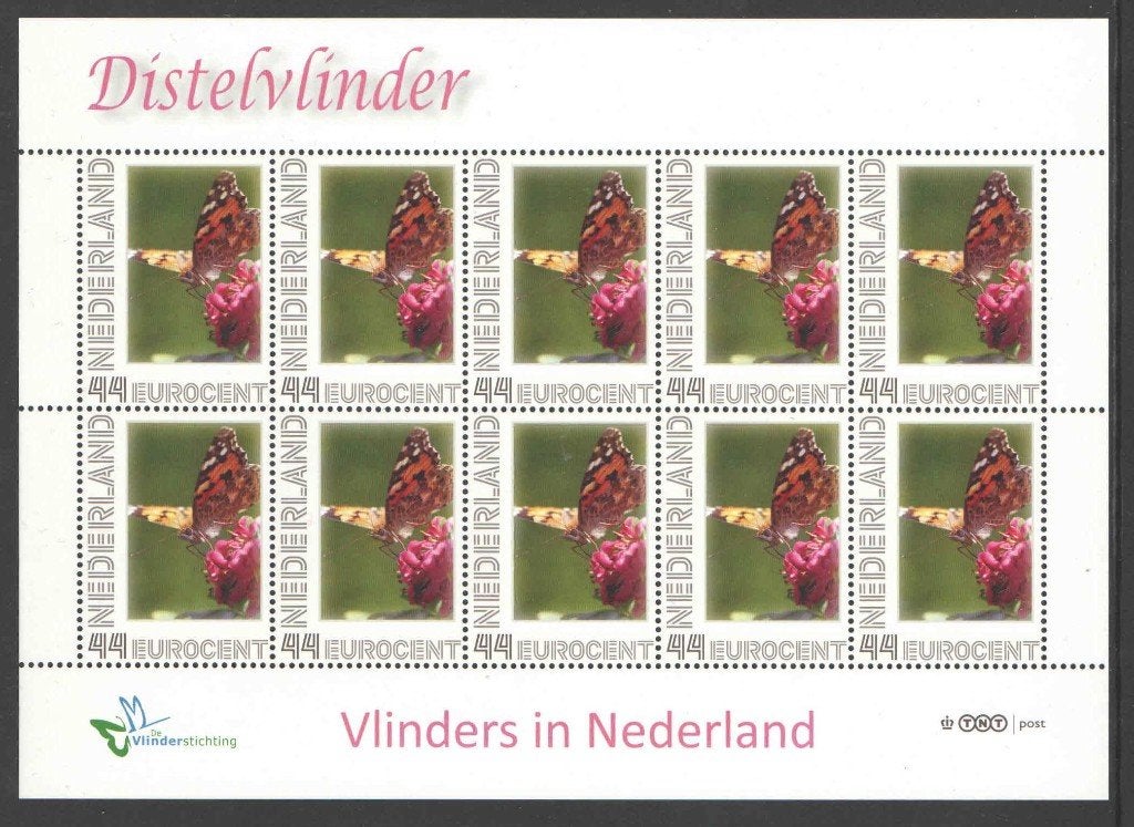 Postzegels Vlinders in Nederland: Distelvlinder, Postzegels en Munten, Ophalen of Verzenden, Na 1940, Postfris