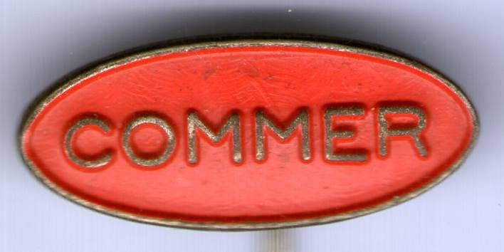 Commer zilverkleurig vrachtwagen/bussen speldje ( D_212), Ophalen of Verzenden, Zo goed als nieuw, Transport, Speldje of Pin