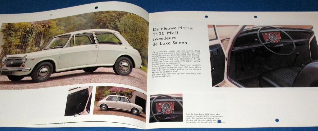 Folder autofolder Austin De Morris 1300 en 1100 MK II, Ophalen of Verzenden, Gelezen, Overige merken