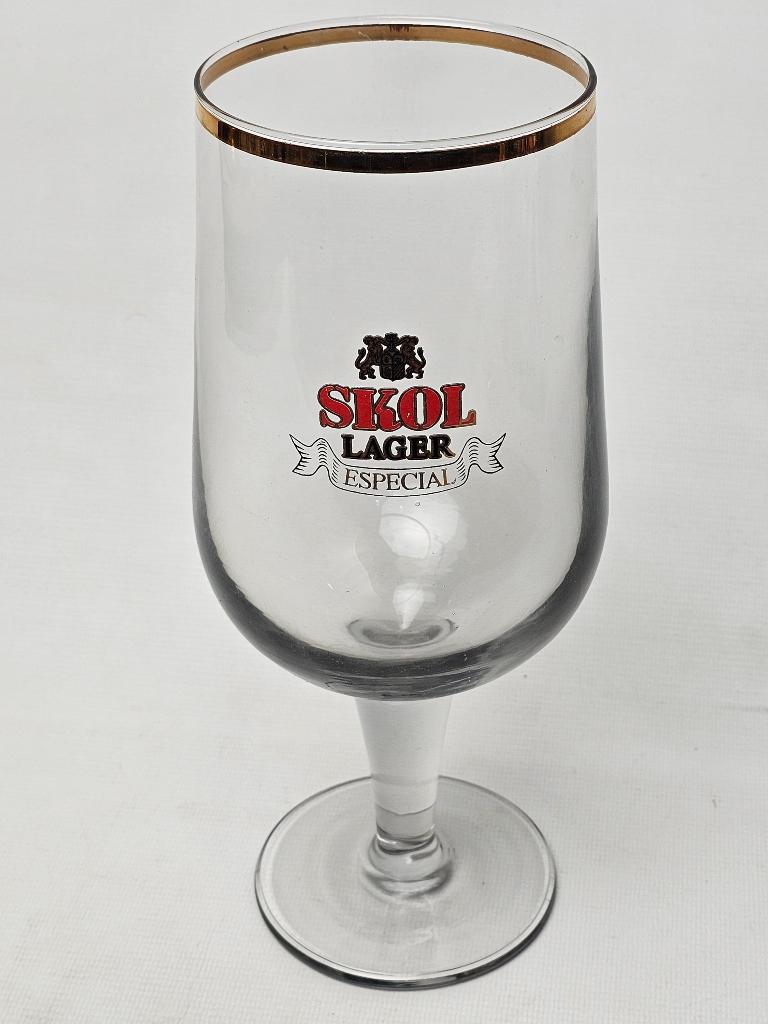 # Skol Lager Especial Glas - 1 Liter, Ophalen of Verzenden, Gebruikt, Bierglas