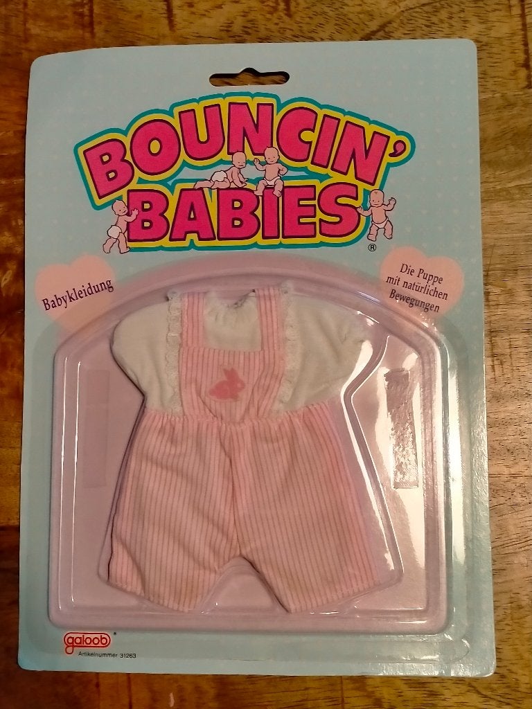 Bouncing Baby's babykleding pop Galoob uitgave jurkje 2, Verzamelen, Ophalen of Verzenden, Zo goed als nieuw, Pop