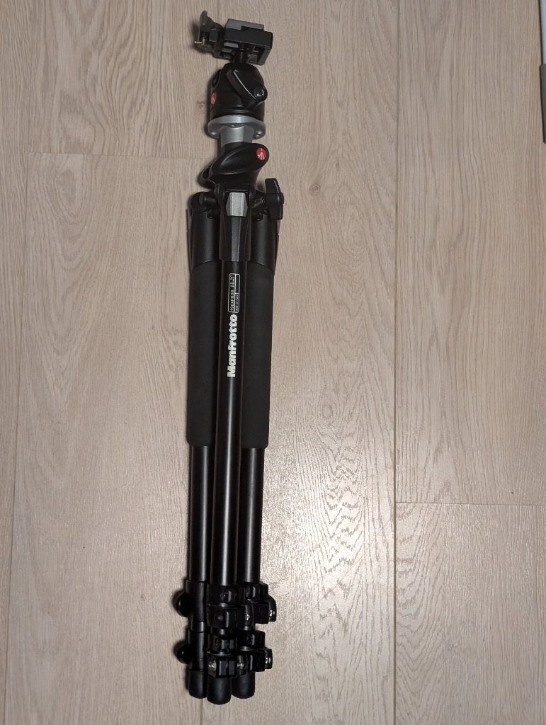 Manfrotto 190XPROB Statief Compleet, Audio, Tv en Foto, Fotografie | Statieven en Balhoofden, Ophalen, Gebruikt, Driepoot, 175 cm of meer