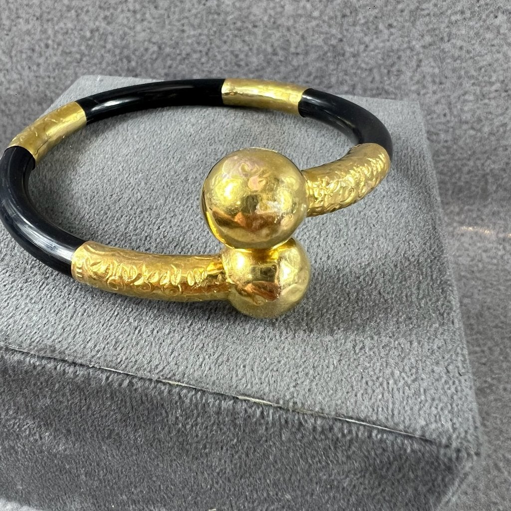 Gouden Armband | 18k | 12,35g | bangle 6,5ø | 414560, Ophalen of Verzenden, Gebruikt, Goud, Goud
