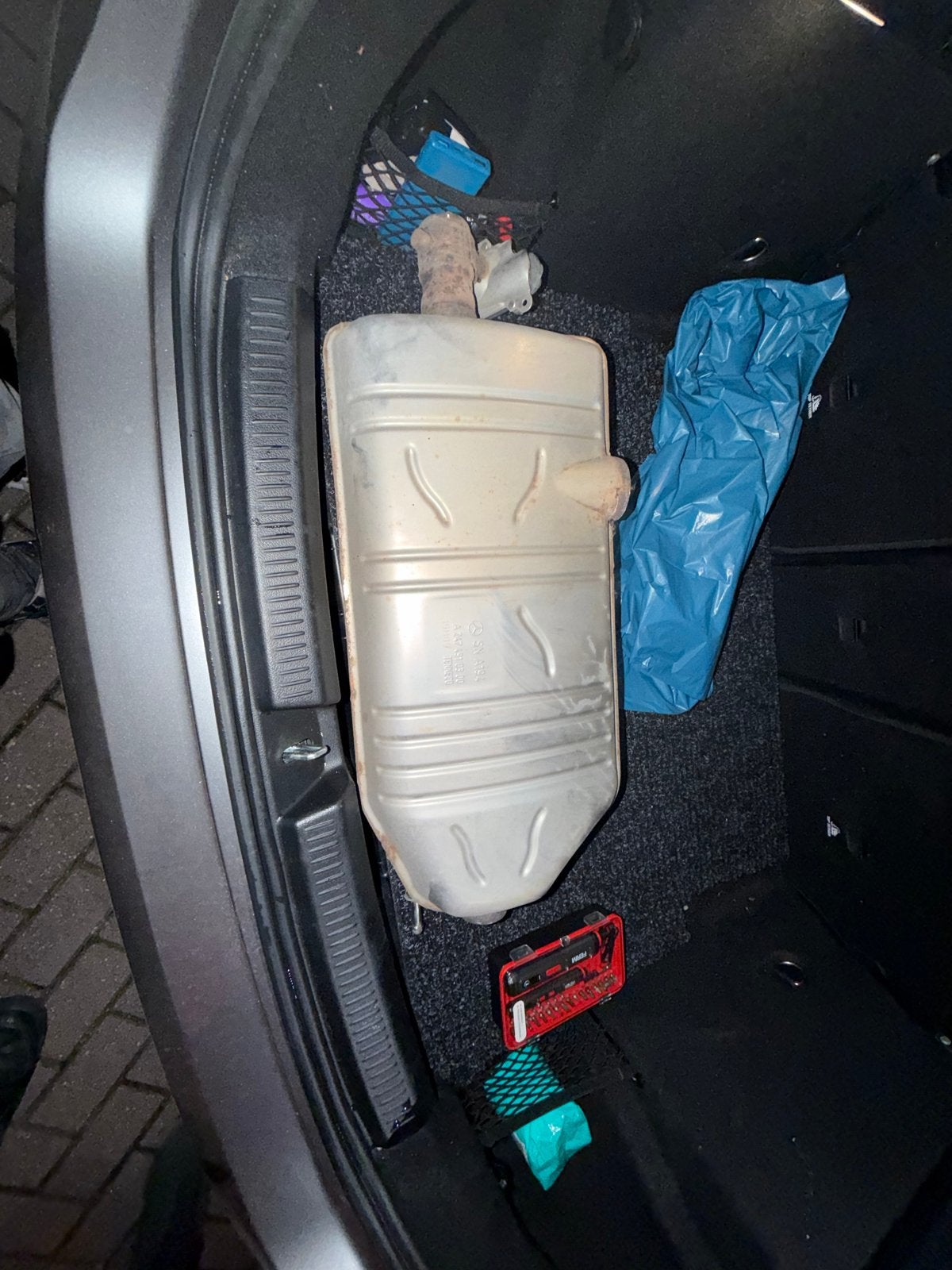Gebruikte einddemper a35 amg, Ophalen of Verzenden, Gebruikt, Universele onderdelen