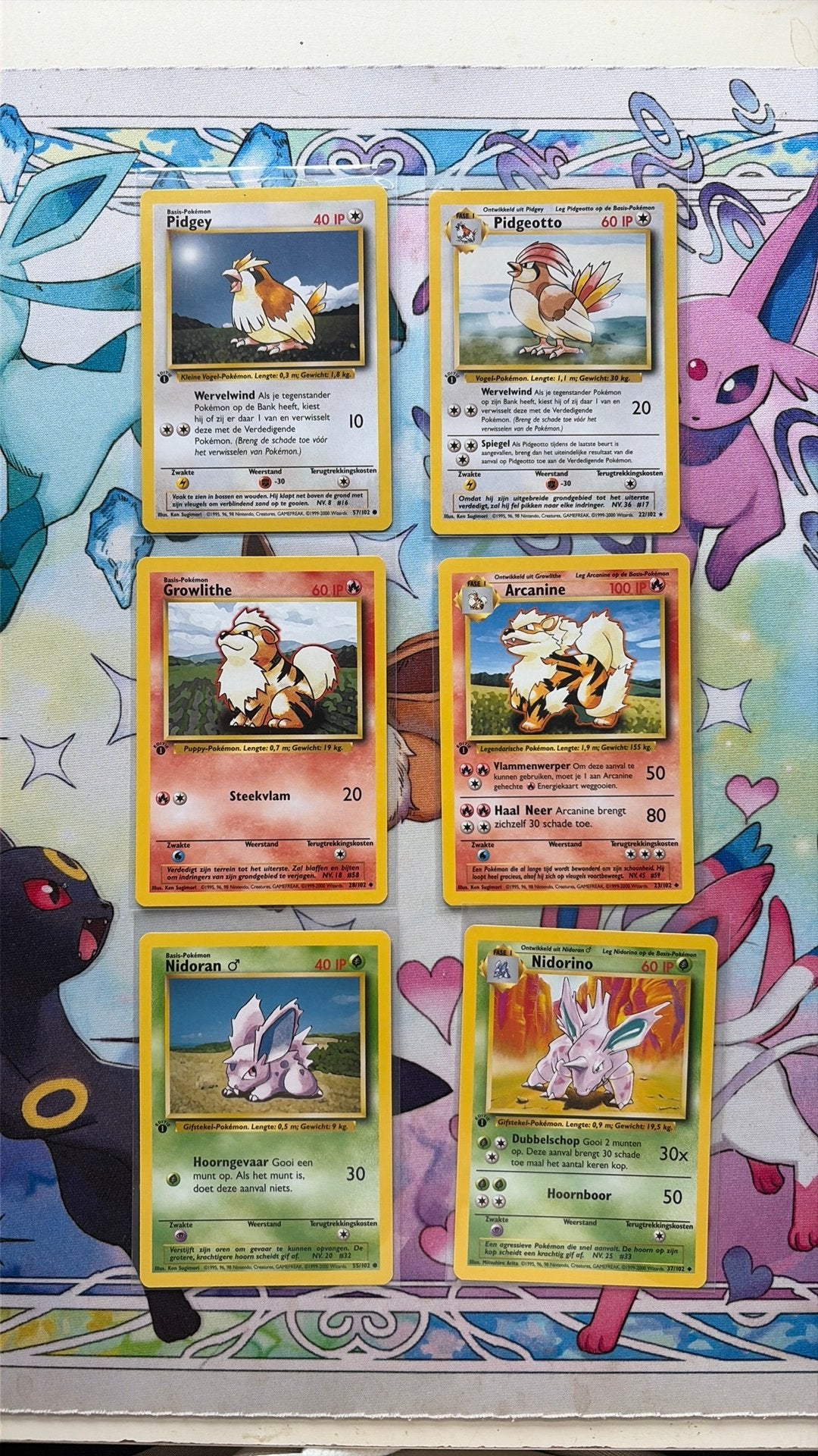1st Edition Base Set Dutch Nederlands Kaarten, Ophalen of Verzenden, Zo goed als nieuw, Meerdere kaarten