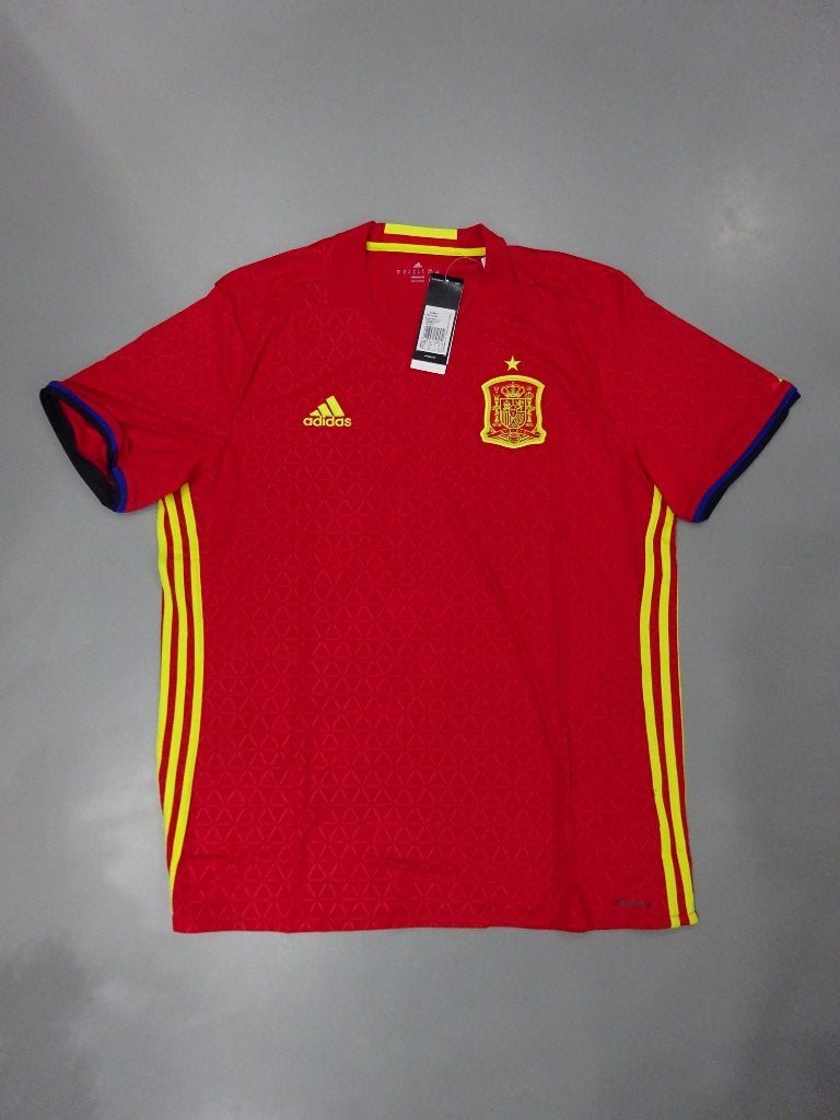 Voetbalshirt Spanje thuis 2016 maat XL, Ophalen of Verzenden, Adidas, Voetbal, Rood
