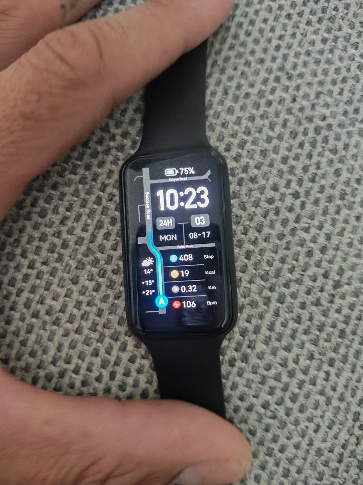 amazfit Band 7 Smartwatch - Zwart, Zo goed als nieuw, Zwart, Ophalen of Verzenden, Zo goed als nieuw, Waterdicht