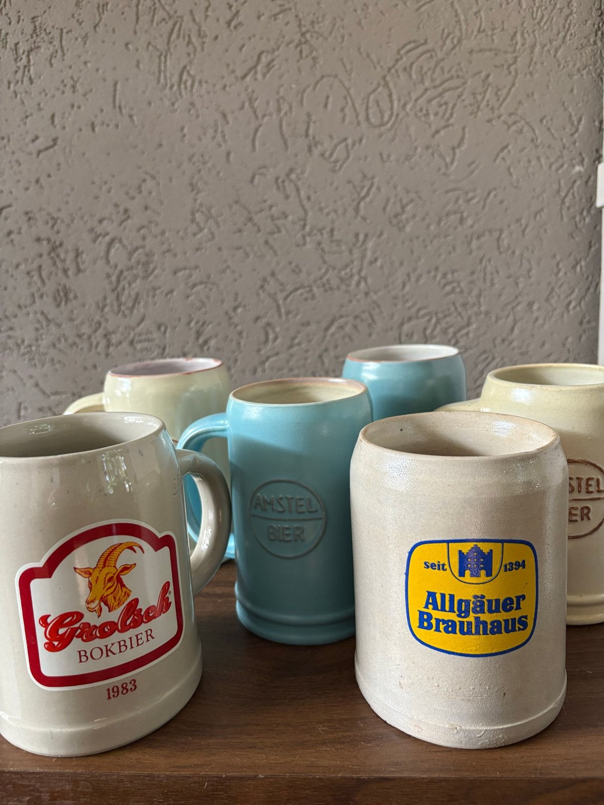 Set van 6 Vintage Bierpullen - Diverse Merken, Antiek en Kunst, Ophalen