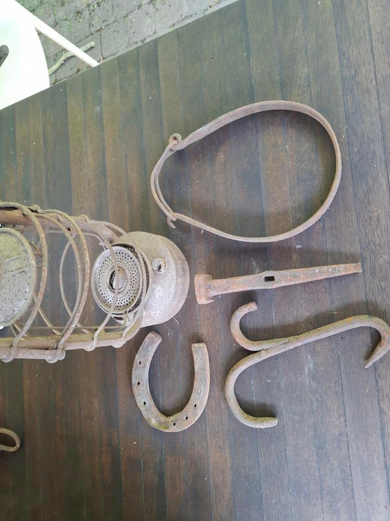 Brocante boerderij oud ijzer curiosa, Antiek en Kunst, Ophalen