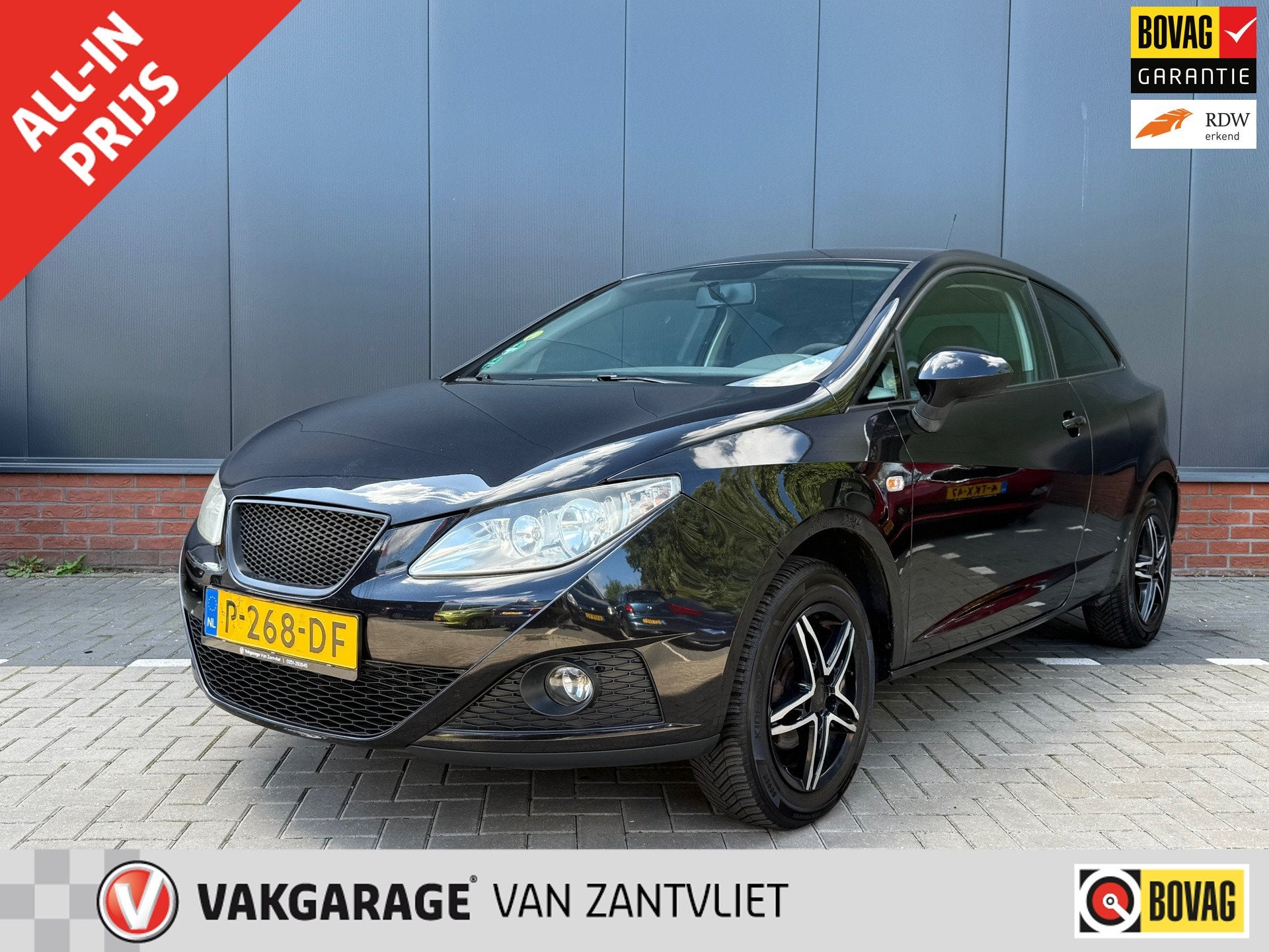 Seat Ibiza 1.6 Reference APK t/m 24-08-2027, Zwart, 990 kg, Bedrijf, Handgeschakeld