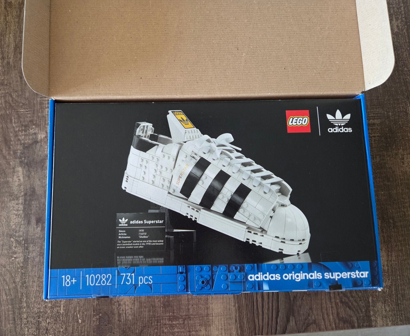 Lego Adidas superstar 10282, Kinderen en Baby's, Lego, Compleet, Ophalen of Verzenden, Zo goed als nieuw