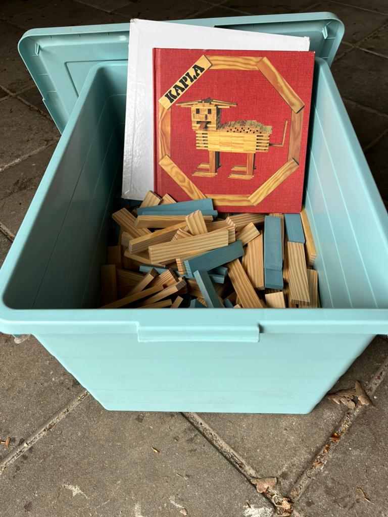 Kapla, 2 kleuren, met bouwideeen, Ophalen, Zo goed als nieuw