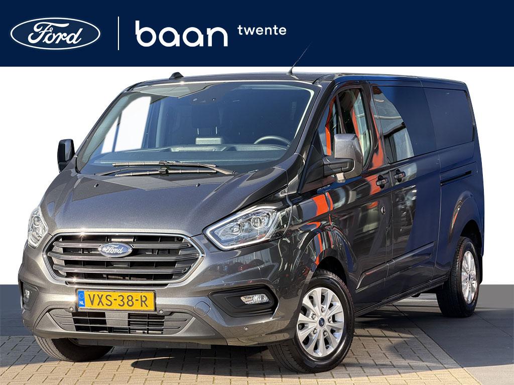 Ford Transit Custom 300 L2H1 2.0 TDCI 170pk Limited DC | Cam, Auto's, Bestelauto's, Bedrijf, Te koop, ABS, Achteruitrijcamera