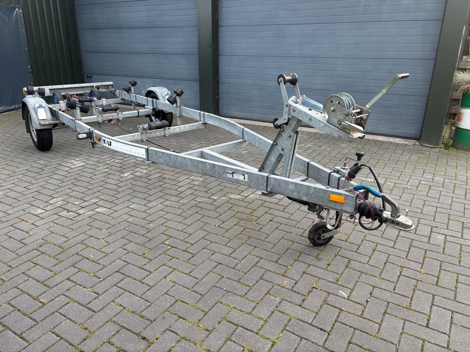 Kalf 1500 kg trailer met nederlands kenteken, Ophalen, Gebruikt, Verstelbare verlichting, Minder dan 1500 kg