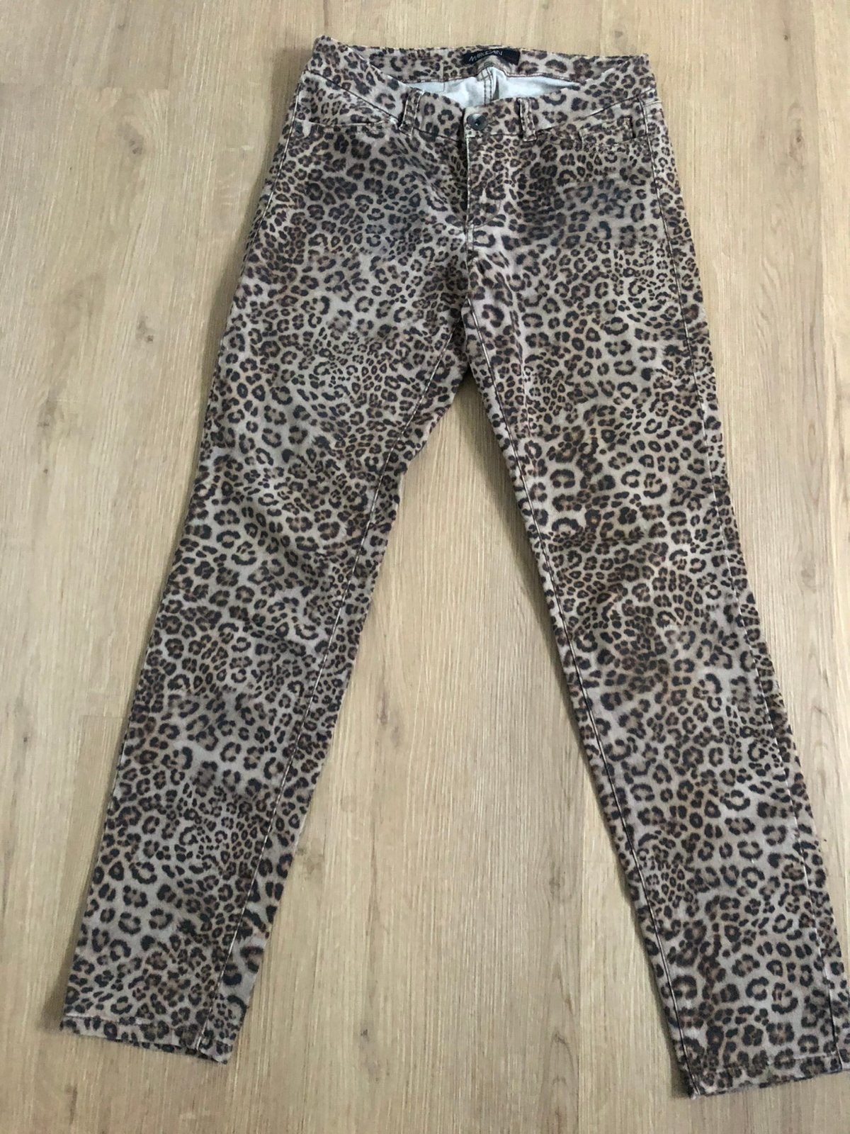 Marccain broek mt N2 (36) dierenprint, Bruin, Verzenden, Zo goed als nieuw, Maat 36 (S)