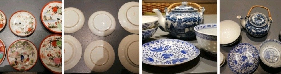 chinees/japans/aardewerk/servies, met & zonder stempel, Antiek en Kunst, Ophalen