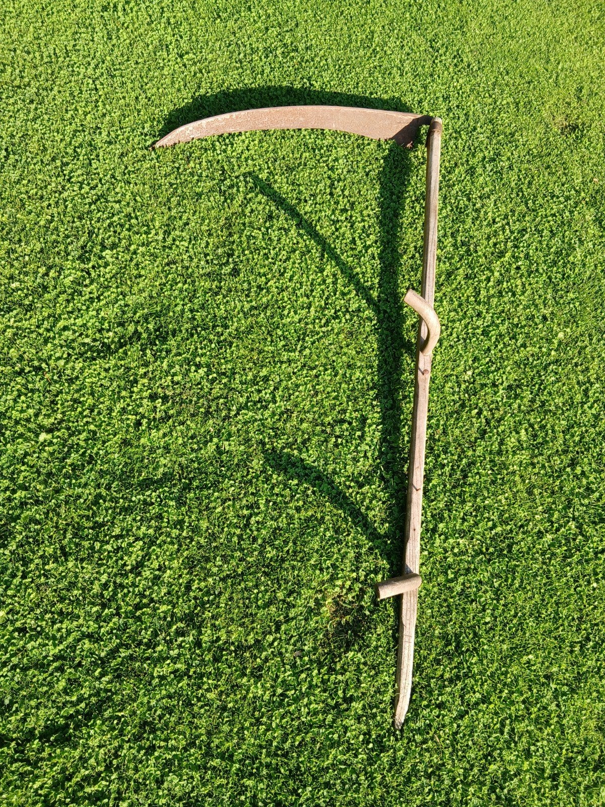 Antieke Houten Zeis – Authentiek Landbouwgereedschap, Ophalen