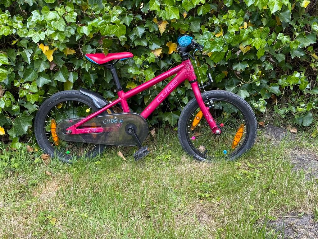 Cube Cubie kinderfiets 16 inch - Roze, Ophalen of Verzenden, Zo goed als nieuw, Staal, 16 tot 20 inch