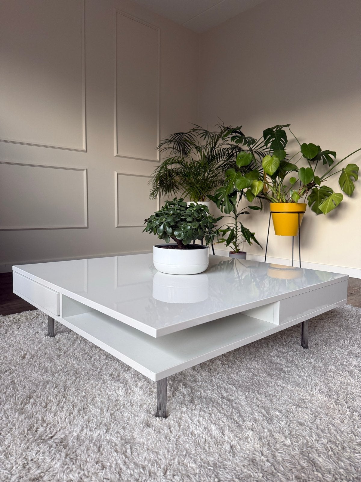 IKEA TOFTERYD Salontafel Hoogglans Wit – Zeer nette staat, Huis en Inrichting, Tafels | Salontafels, Ophalen, Overige materialen