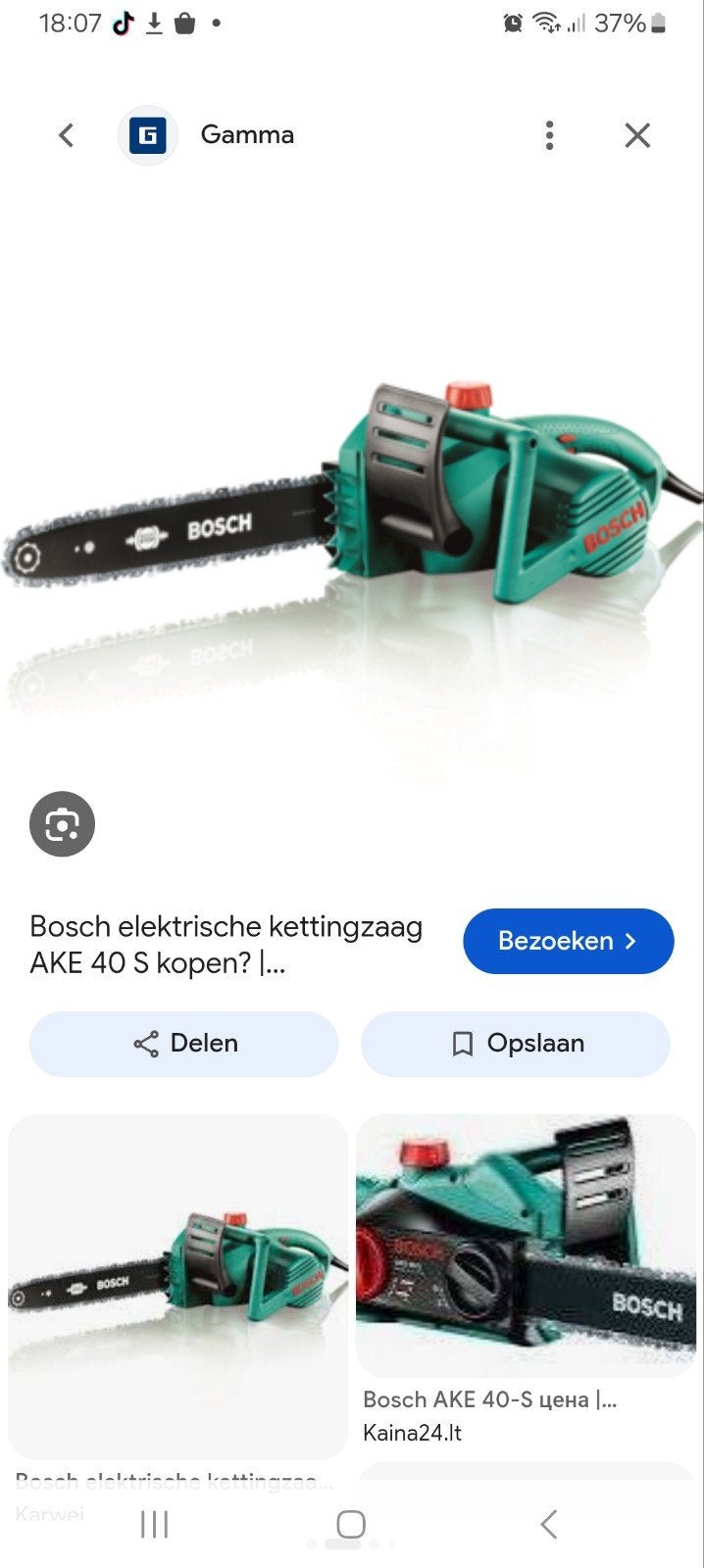 Elektrische kettingzaag Bosch
