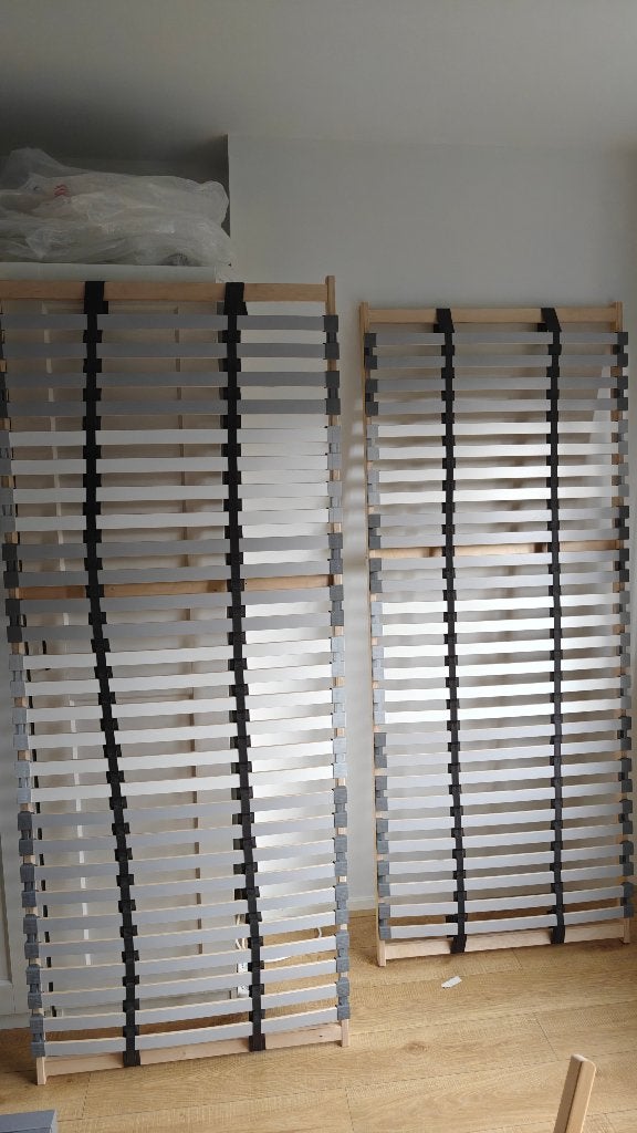 IKEA LÖNSET lattenbodems (twee - 80x200 cm), Huis en Inrichting, Slaapkamer | Matrassen en Bedbodems, Zo goed als nieuw, Bedbodem
