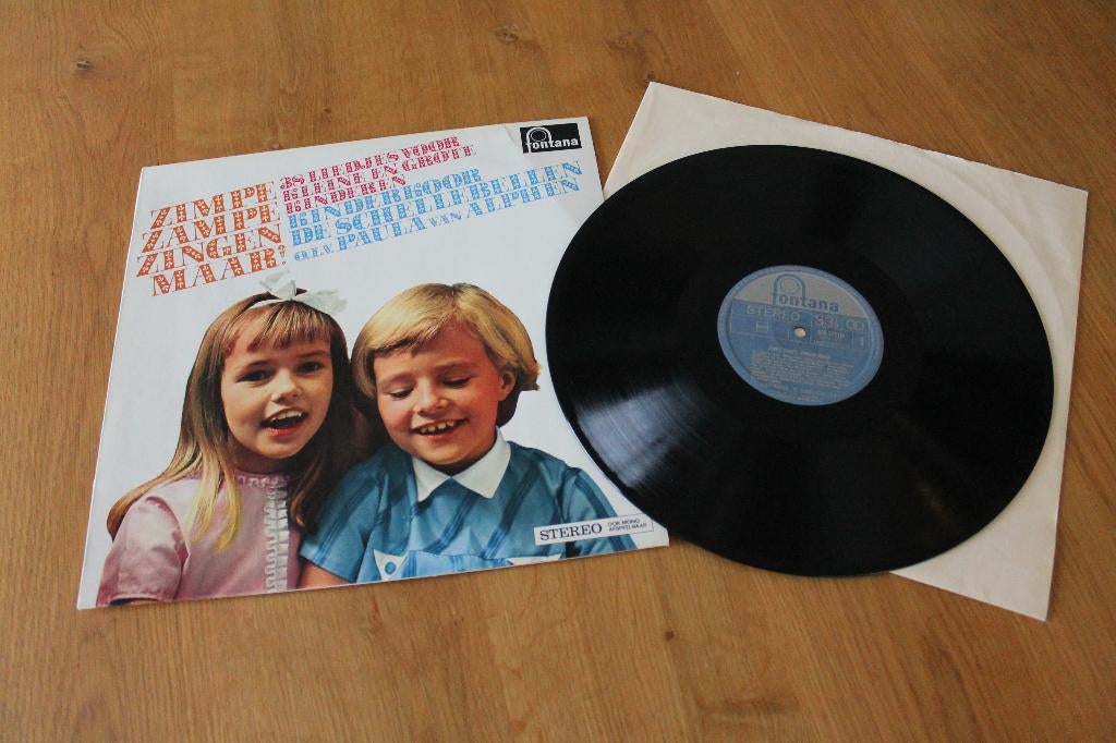 LP Kinderkoor De Schellebellen-Zimpe Zampe Zingen maar! 1966, Cd's en Dvd's, Gebruikt, 6 tot 9 jaar, Ophalen of Verzenden, 12 inch