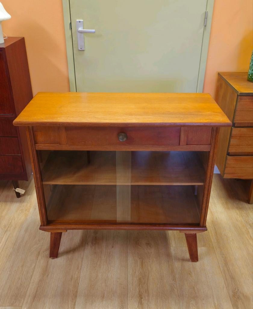 Vintage Vitrinekast Vitrine Vitrinekastje Kast Kastje, Ophalen, 50 tot 100 cm, Nvt, Minder dan 100 cm