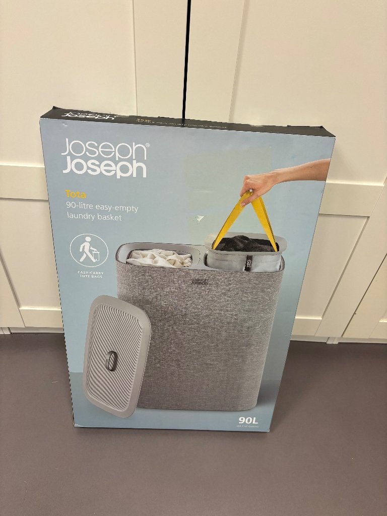 Wasmand 90l grijs, Joseph Joseph Tota, NIEUW in doos, Huis en Inrichting, Badkamer | Badtextiel en Accessoires, Ophalen, Nieuw