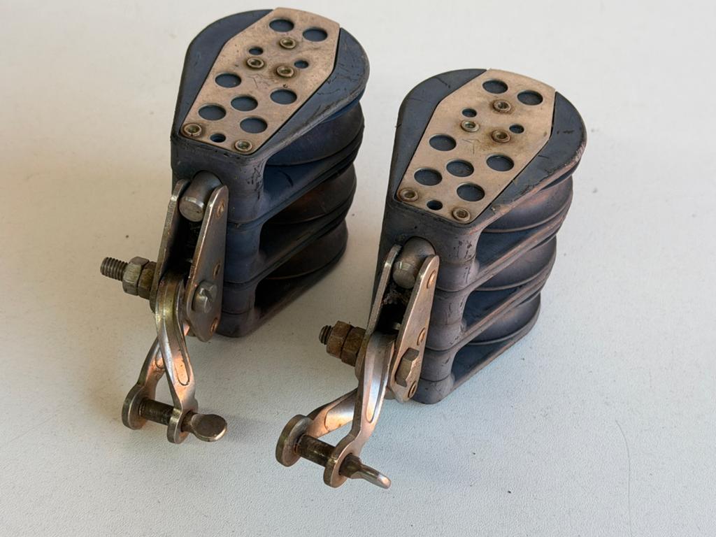 2 x Sail Speed 3 schijfs blok gelagerd 60 mm tot 12 mm lijn, Watersport en Boten, Accessoires en Onderhoud, Ophalen, Lijn of Blok